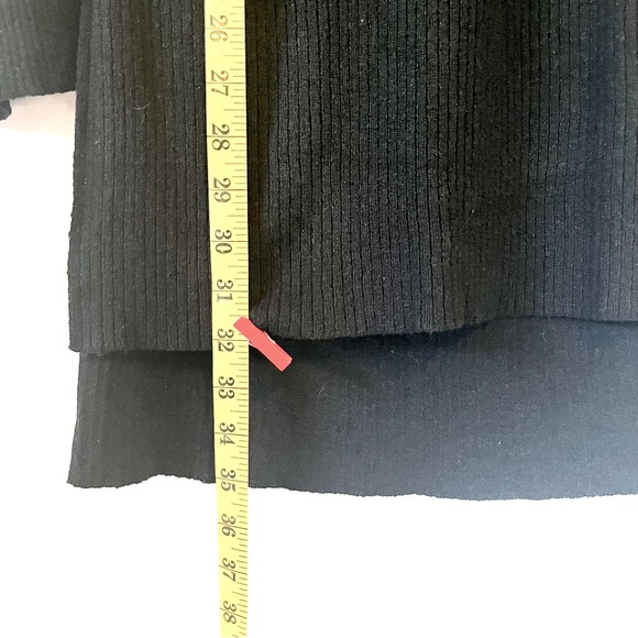 FREE PEOPLE High-Low Sweater Dress or Long Top in Black - Picture 7 of 10